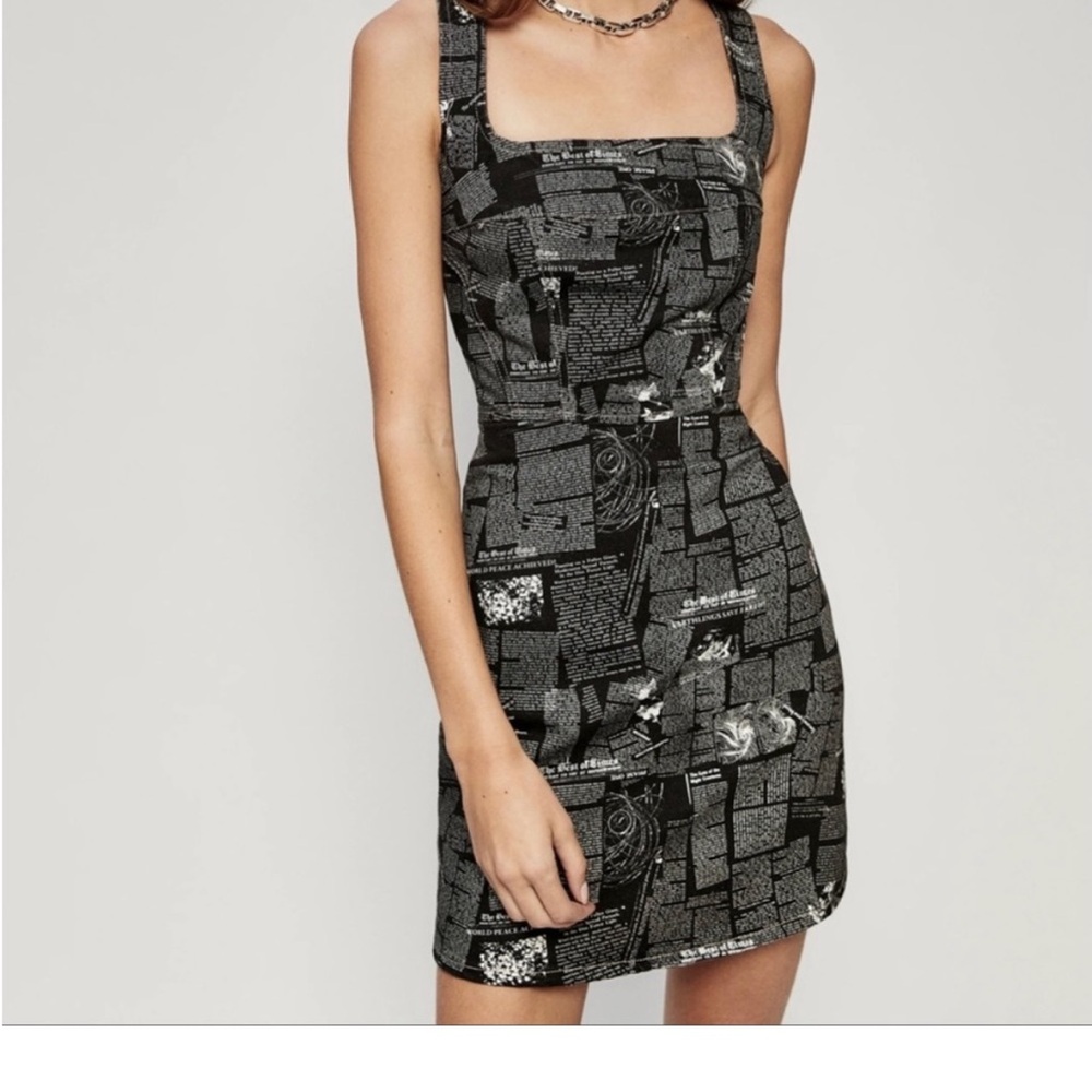 Reformation nwt Denim Bustier Mini Dress size 10